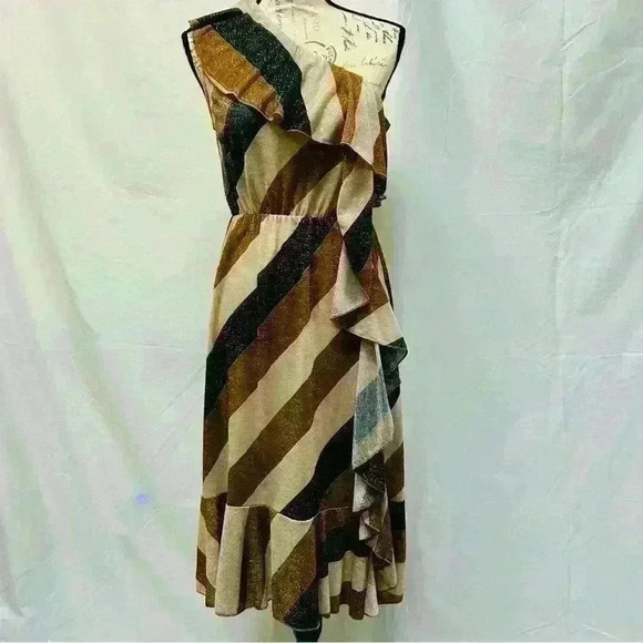 Lumina shimmering off the shoulder midi dress for women size 6 - Picture 3 of 13